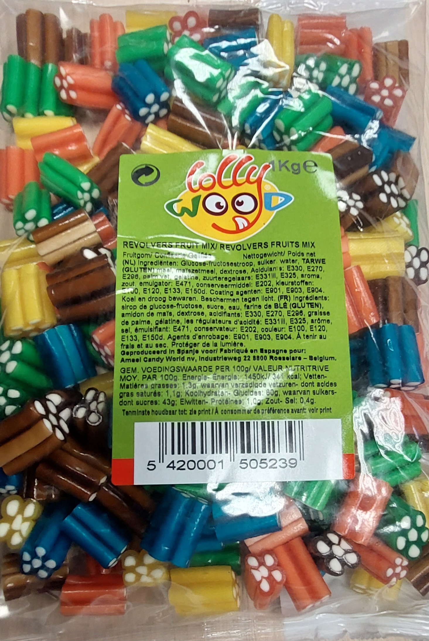 TROLLI Joubini acidulé en sac de 1 kg